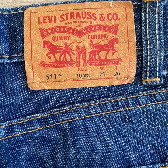 New Levi's Boys Dark Blue Skinny Jeans Size 10 - Picture 4 of 5